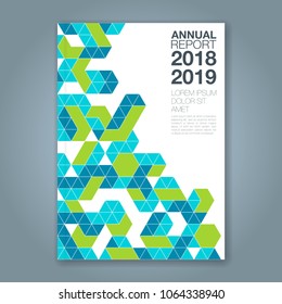 Abstract minimal geometric shapes polygon design background for business annual report book cover brochure flyer poster