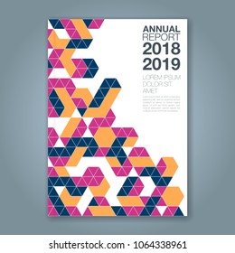 Abstract minimal geometric shapes polygon design background for business annual report book cover brochure flyer poster