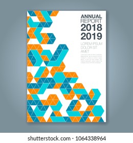 Abstract minimal geometric shapes polygon design background for business annual report book cover brochure flyer poster