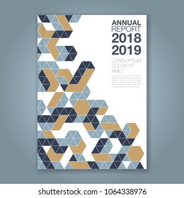 Abstract minimal geometric shapes polygon design background for business annual report book cover brochure flyer poster
