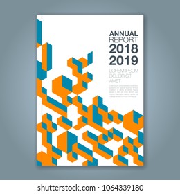 Abstract minimal geometric shapes polygon design background for business annual report book cover brochure flyer poster