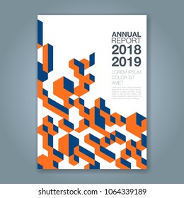 Abstract minimal geometric shapes polygon design background for business annual report book cover brochure flyer poster