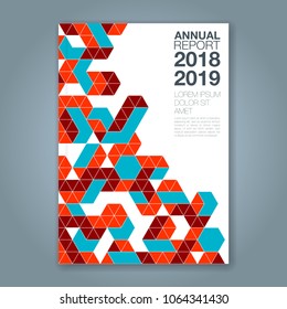 Abstract minimal geometric shapes polygon design background for business annual report book cover brochure flyer poster