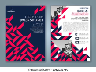 Abstract minimal geometric shapes polygon design background for business annual report book cover brochure flyer poster
