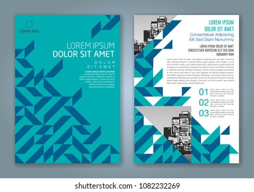 Abstract minimal geometric shapes polygon design background for business annual report book cover brochure flyer poster