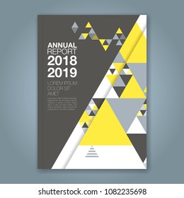 Abstract minimal geometric shapes polygon design background for business annual report book cover brochure flyer poster