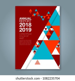 Abstract minimal geometric shapes polygon design background for business annual report book cover brochure flyer poster