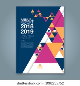 Abstract minimal geometric shapes polygon design background for business annual report book cover brochure flyer poster