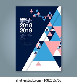 Abstract minimal geometric shapes polygon design background for business annual report book cover brochure flyer poster