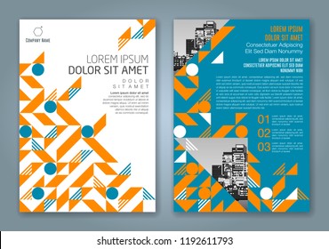 Abstract minimal geometric shapes polygon design background for business annual report book cover brochure flyer poster