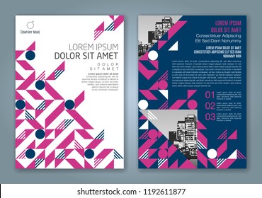 Abstract minimal geometric shapes polygon design background for business annual report book cover brochure flyer poster