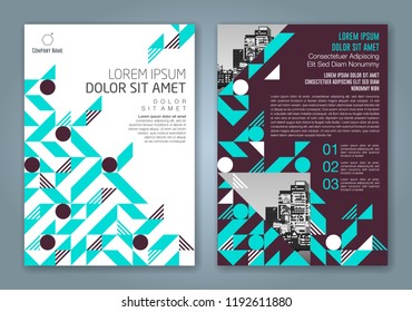 Abstract minimal geometric shapes polygon design background for business annual report book cover brochure flyer poster