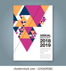 Abstract minimal geometric shapes polygon design background for business annual report book cover brochure flyer poster