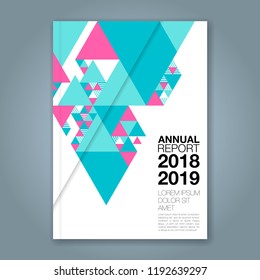 Abstract minimal geometric shapes polygon design background for business annual report book cover brochure flyer poster