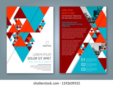 Abstract minimal geometric shapes polygon design background for business annual report book cover brochure flyer poster