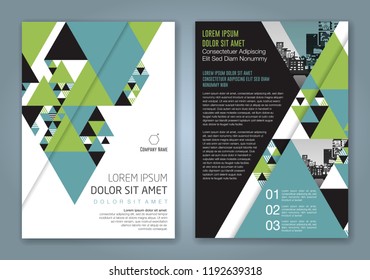 Abstract minimal geometric shapes polygon design background for business annual report book cover brochure flyer poster