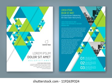 Abstract minimal geometric shapes polygon design background for business annual report book cover brochure flyer poster