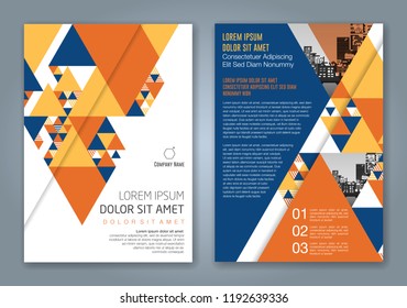 Abstract minimal geometric shapes polygon design background for business annual report book cover brochure flyer poster