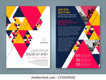 Abstract minimal geometric shapes polygon design background for business annual report book cover brochure flyer poster