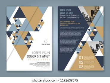 Abstract minimal geometric shapes polygon design background for business annual report book cover brochure flyer poster