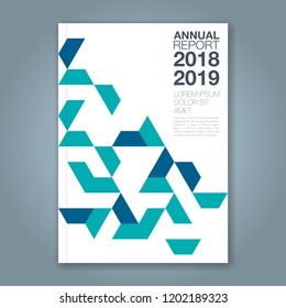 Abstract minimal geometric shapes polygon design background for business annual report book cover brochure flyer poster