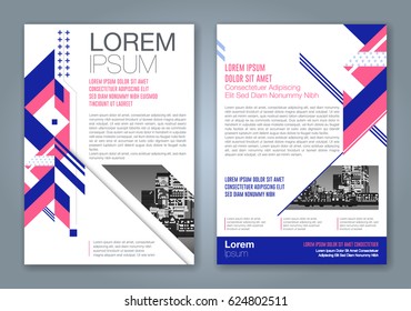 Abstract minimal geometric shapes polygon design background for business annual report book cover brochure flyer poster