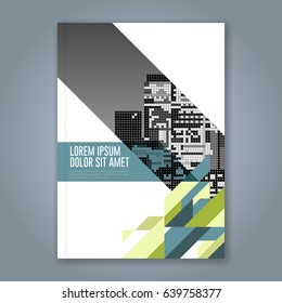 Abstract minimal geometric shapes polygon design background for business annual report book cover brochure flyer poster