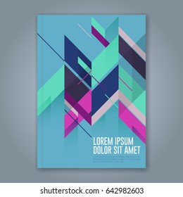 Abstract minimal geometric shapes polygon design background for business annual report book cover brochure flyer poster