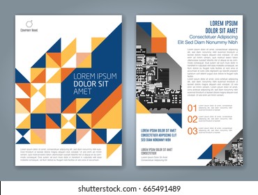 Abstract minimal geometric shapes polygon design background for business annual report book cover brochure flyer poster