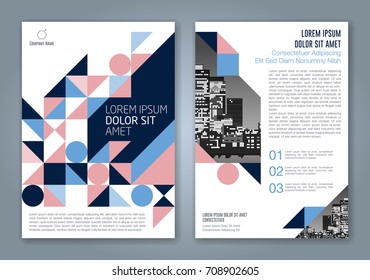 Abstract minimal geometric shapes polygon design background for business annual report book cover brochure flyer poster