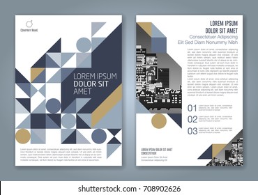 Abstract minimal geometric shapes polygon design background for business annual report book cover brochure flyer poster