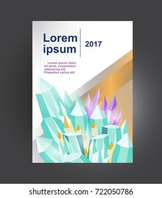 
Abstract minimal geometric shapes polygon design background for business annual or science report book cover brochure flyer poster in A4