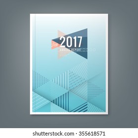 Abstract minimal geometric triangle shapes design background for business annual report book cover brochure flyer poster