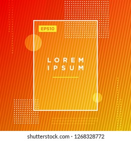Abstract Minimal geometric vector multicolored background with dots and strip lines. Dynamic shapes composition. Eps10 vector