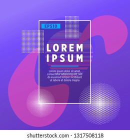 Abstract Minimal geometric vector multicolored background with shadow, dots and lines. Dynamic shapes composition. Eps10 vector