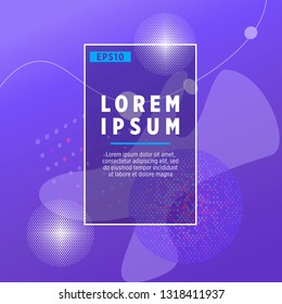 Abstract Minimal geometric vector multicolored background with shadow, dots and lines. Dynamic shapes composition. Eps10 vector