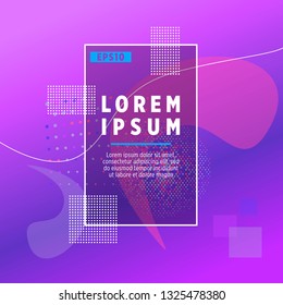 Abstract Minimal geometric vector multicolored background with shadow, dots and lines. Dynamic shapes composition. Eps10 vector