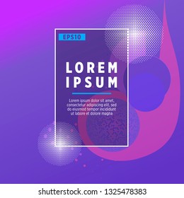 Abstract Minimal geometric vector multicolored background with shadow, dots and lines. Dynamic shapes composition. Eps10 vector