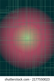 Abstract  Minimal Geometric Vector Poster Design with Lines and Gradient Colorful Circles. Collection of Abstract Backgrounds for Covers, Flyers, Templates, Booklets, Cards, Brochures, Branding, etc.