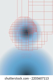 Abstract  Minimal Geometric Vector Poster Design with Lines and Gradient Colorful Circles. Set of Abstract Backgrounds for Covers, Flyers, Templates, Booklets, Cards, Brochures, Branding, etc.