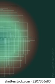 Abstract  Minimal Geometric Vector Poster Design with Lines and Gradient Colorful Circles. Set of Abstract Backgrounds for Covers, Flyers, Templates, Booklets, Cards, Brochures, Branding, etc.