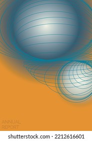 Abstraktes minimales geometrisches Vektordesign mit Linien und Farbkreisen. Sammlung abstrakter Hintergründe für Umschläge, Flyer, Vorlagen, Broschüren, Karten, Broschüren, Branding usw.