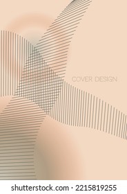 Abstract  Minimal Geometric Vector Poster Design with Lines and Gradient Colorful Circles. Collection of Abstract Backgrounds for Covers, Flyers, Templates, Booklets, Cards, Brochures, Branding, etc.