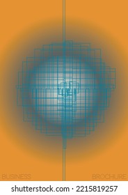 Abstract  Minimal Geometric Vector Poster Design with Lines and Gradient Colorful Circles. Collection of Abstract Backgrounds for Covers, Flyers, Templates, Booklets, Cards, Brochures, Branding, etc.