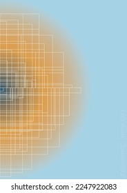 Abstract  Minimal Geometric Vector Poster Design with Lines and Gradient Colorful Circles. Collection of Abstract Backgrounds for Covers, Flyers, Templates, Booklets, Cards, Brochures, Branding, etc.