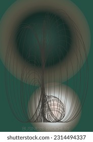 Resumen Diseño de afiches de vectores geométricos mínimos con líneas y círculos coloridos gradientes. Colección de fondos abstractos para portadas, volantes, plantillas, folletos, tarjetas, folletos, promoción de marca, etc.