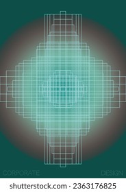Abstract  Minimal Geometric Vector Poster Design with Lines and Gradient Colorful Circles. Collection of Abstract Backgrounds for Covers, Flyers, Templates, Booklets, Cards, Brochures, Branding, etc.