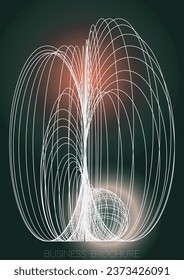 Resumen Diseño de afiches de vectores geométricos mínimos con líneas y círculos coloridos gradientes. Conjunto de fondos abstractos para portadas, volantes, plantillas, folletos, tarjetas, folletos, promoción de marca, etc.