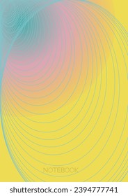 Resumen Diseño de afiches de vectores geométricos mínimos con líneas y círculos coloridos gradientes. Colección de fondos abstractos para portadas, volantes, plantillas, folletos, tarjetas, folletos, promoción de marca, etc.