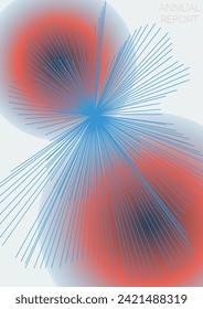 Abstraktes minimales geometrisches Vektordesign mit Linien und Farbkreisen. Set abstrakter Hintergründe für Umschläge, Flyer, Vorlagen, Broschüren, Karten, Broschüren, Branding usw.